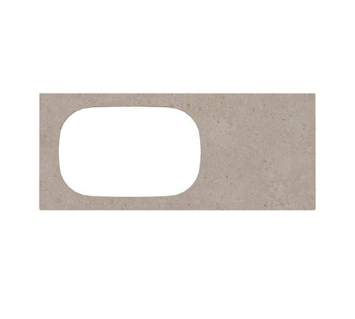 Столешница Kerama Marazzi Magica Риккарди 120 см для встраиваемых раковин без отверстия бежевый матовый MA.2.0.SG540620R\120