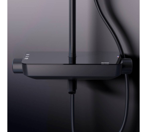 Душевая система Damixa Scandinavian Pure с термостатом черный матовый 936760300