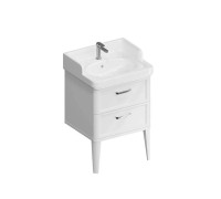 Тумба подвесная Kerama Marazzi Pompei 60 см 2 ящика белый глянцевый PO.M.60.2\WHT