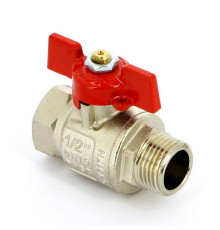 Кран шаровой полнопроходной Uni-Fitt бабочка 1/2 НВ 111T2000