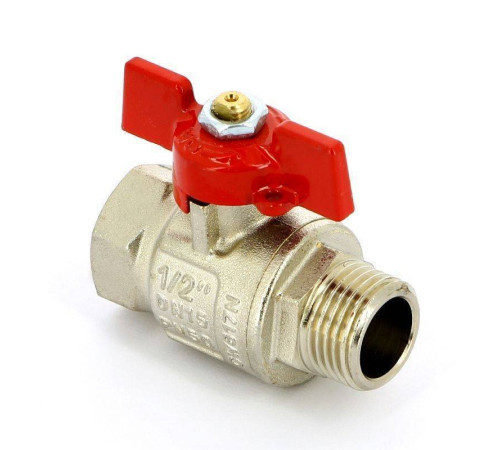 Кран шаровой полнопроходной Uni-Fitt бабочка 1/2 НВ 111T2000