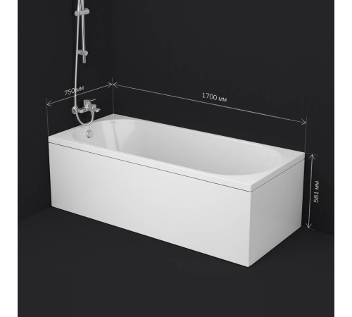 Ванна акриловая AM.PM X-Joy 170x75 см W94A-170-075W-A