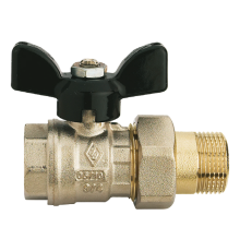 Кран шаровой Rubinetterie Bresciane UNI-SFER 1 вн-нар с американкой 4504060000