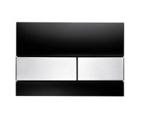 Панель смыва TECE TECEsquare стекло черное клавиши нержавеющая сталь 9240806