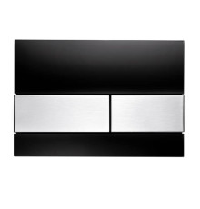 Панель смыва TECE TECEsquare стекло черное клавиши нержавеющая сталь 9240806