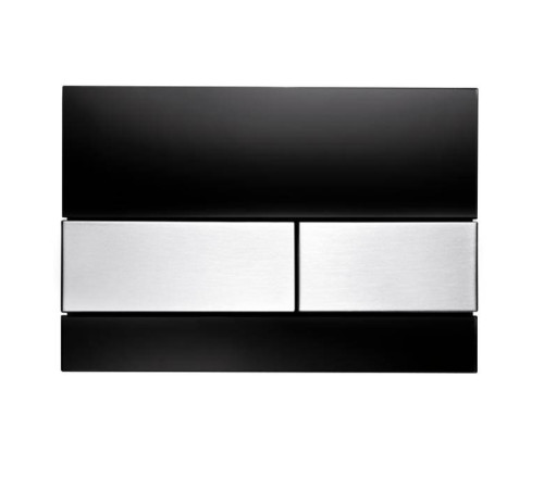 Панель смыва TECE TECEsquare стекло черное клавиши нержавеющая сталь 9240806