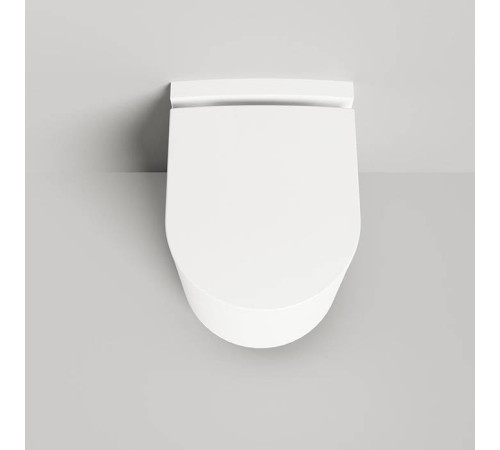 Унитаз подвесной Salini Gemelli 53х41х42 см S-Stone белый сиденье микролифт 240121KM