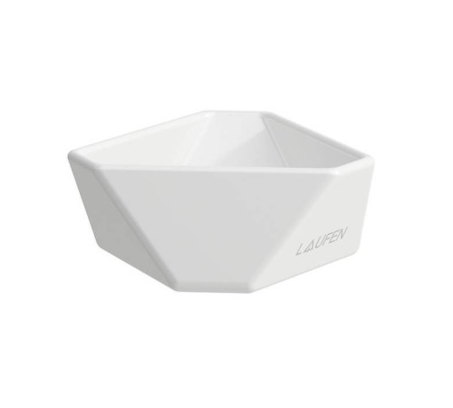 Чаша керамическая Laufen Home collection TRIO TRAY 105x100x40 мм настольная белая 8.7777.5.000.000.1