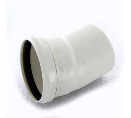 Отвод канализационный Sinikon Comfort 110x15° 504049.K