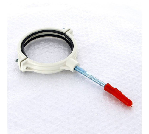 Хомут канализационный Sinikon Комфорт 110 мм шумопоглощающий со шпилькой и дюбелем KPP.110.K.D