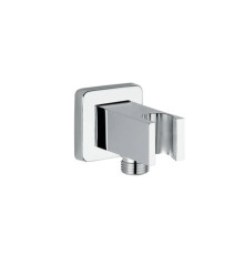 MZ AC700064 Шланговое подсоединение с держателем ручного душа (квадратный) ХРОМ AC700064