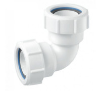 Отвод на 90° компрессионный Ду=50ммхДу=50мм; цвет-белый