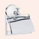 Держатель для туалетной бумаги с крышкой Tiffany World Harmony 219 подвесной белый/хром TWHA219bi/cr