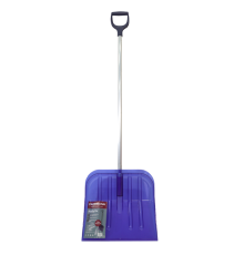 Лопата для снега Fachmann поликарбонатная с алюминиевым черенком синяя 05.013