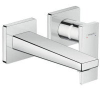 Смеситель для раковины Hansgrohe Metropol настенный внешняя часть излив 165 мм хром 32525000