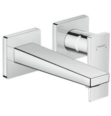 Смеситель для раковины Hansgrohe Metropol настенный внешняя часть излив 165 мм хром 32525000