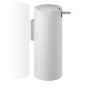 Дозатор для мыла подвесной Decor Walther Stone WSP белый / сталь матовая 0972255