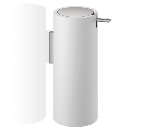 Дозатор для мыла подвесной Decor Walther Stone WSP белый / сталь матовая 0972255