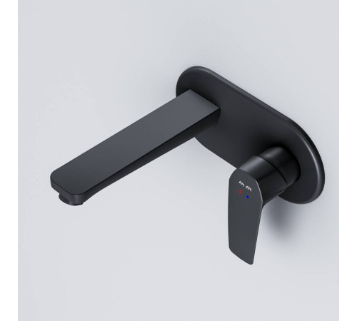 Смеситель для раковины встраиваемый AM.PM Gem матовый черный F90A72222