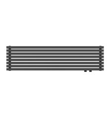 Дизайн-радиатор КЗТО QUADRUM 30 H 1-2000-8 R черный матовый муар QUD30H120008RRAL1T103S9005