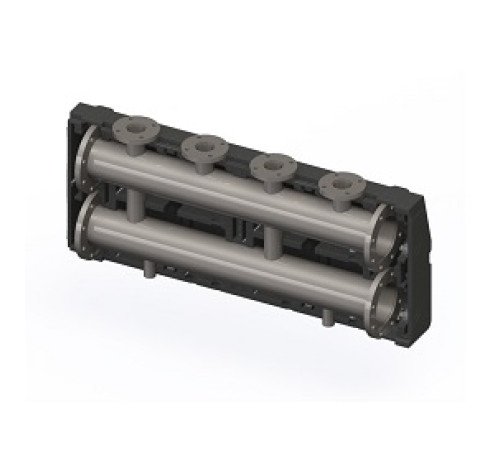 Распределительный коллектор ELSEN DN100 на 2 контура в изоляции EWG100.502