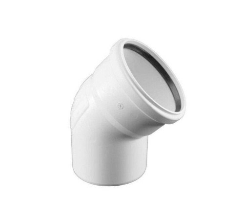 Отвод REHAU RAUPIANO Plus 45° 160 мм полипропилен 11240281001