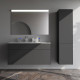 Тумба под раковину подвесная AM.PM Inspire V2.0 120 см 3 ящика графит матовый M50AFHX1203GM
