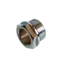 Переходник Schlosser 3/4 НР х 1/2 ВР с уплотнителем хром 603000072