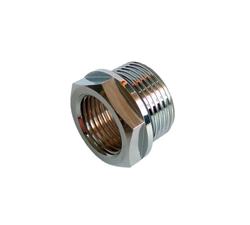 Переходник Schlosser 3/4 НР х 1/2 ВР с уплотнителем хром 603000072