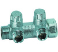 Коллектор запорный MULTIFAR FAR 1 ВР-НР 2 отвода 3/4 Eurokonus FK 3860 134