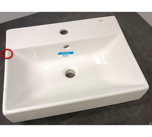 SaleRoca3274C300Y Oleta Раковина накладная 500х390х163 мм, с отв. под смес., с отв. перелива Sale3274C300Y_1335