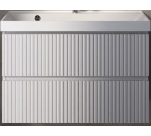 Тумба под раковину AquaMoon подвесная 80 см белый глянец AQM900180WH