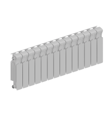 Радиатор биметаллический RIFAR MONOLIT 300 12 секций боковое подключение RAL 9016 MN-300-12