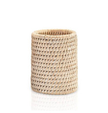 Стакан Decor Walther Basket BER 80х80х105 мм светлый ротанг 0931891