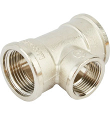 Тройник STOUT ВВ переходной 1x3/4x1 никелированный SFT-0022-001341