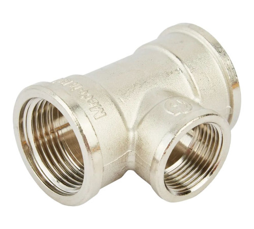 Тройник STOUT ВВ переходной 1x3/4x1 никелированный SFT-0022-001341