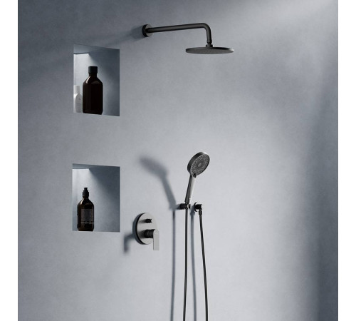 Душевая система встраиваемая AM.PM Apollo со смесителем для душа черный матовый 947520300