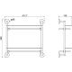 Полка стеклянная двойная Allen Brau Priority никель 6.31015-BN