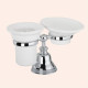 Держатель настольный с мыльницей и стаканом Tiffany World Harmony 141 керамика хром TWHA141cr