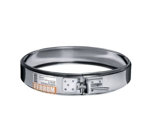 Хомут обжимной Ferrum Ф210 мм сталь AISI 430 0.5 мм f4914