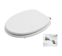 Сиденье для унитаза Azzurra Charme с микролифтом Bianco/бронза CHA1800/F bi/br