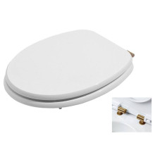 Сиденье для унитаза Azzurra Charme с микролифтом Bianco/бронза CHA1800/F bi/br