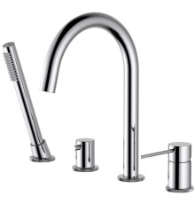 Смеситель на борт ванны Timo Saona на 4 отверстия комплект хром 2320/00Y