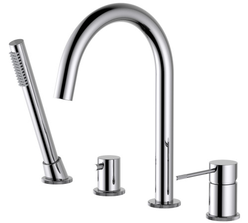 Смеситель на борт ванны Timo Saona на 4 отверстия комплект хром 2320/00Y