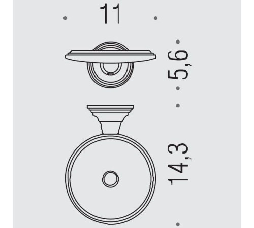 Мыльница подвесная Colombo Design Hermitage хром B3301.CR