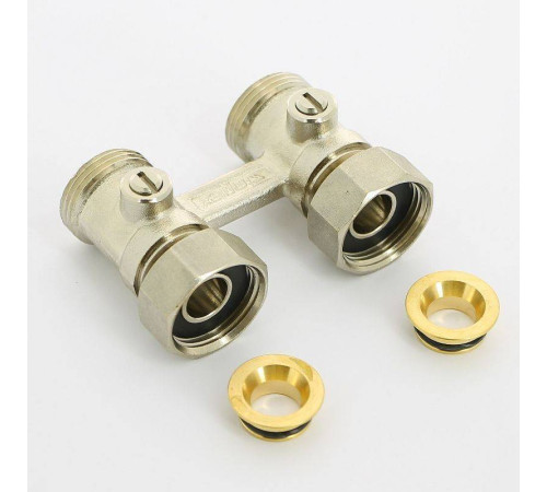 Узел радиаторный прямой Simplex Standard Line D2/50 3/4 EK x 3/4 EK с кранами и адаптерами F10015