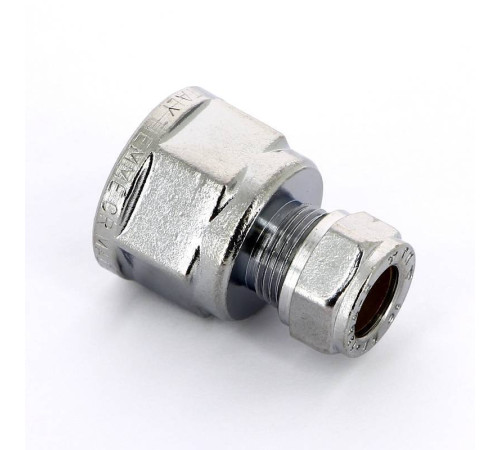 Муфта обжимная хромированная Tiemme 10x1/2 ВР 1130005