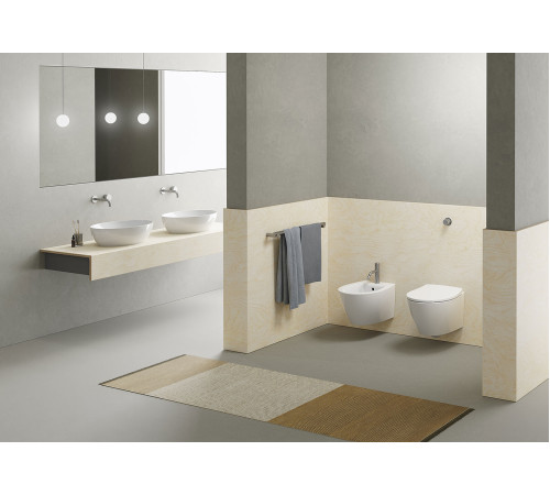 Унитаз подвесной безободковый GSI Modo Swirlflush 520x370 мм белый глянцевый 9816FR511