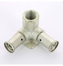 Водорозетка пресс-В проходная HENCO 16х1/2х16 3P-160416