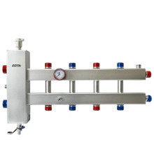 Гидроразделитель из нержавеющей стали с коллектором ZOTA горизонтальный двухсторонний 5 контуров GR4930001225